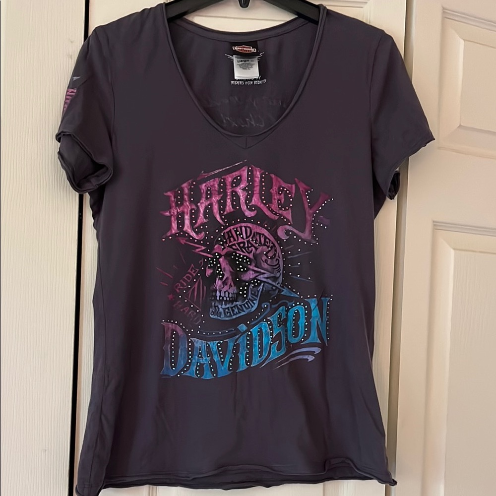 Vintage Harley-Davidson Gray Short Sleeve Tee